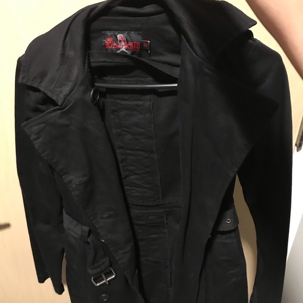Royal Bones Black Trench Coat